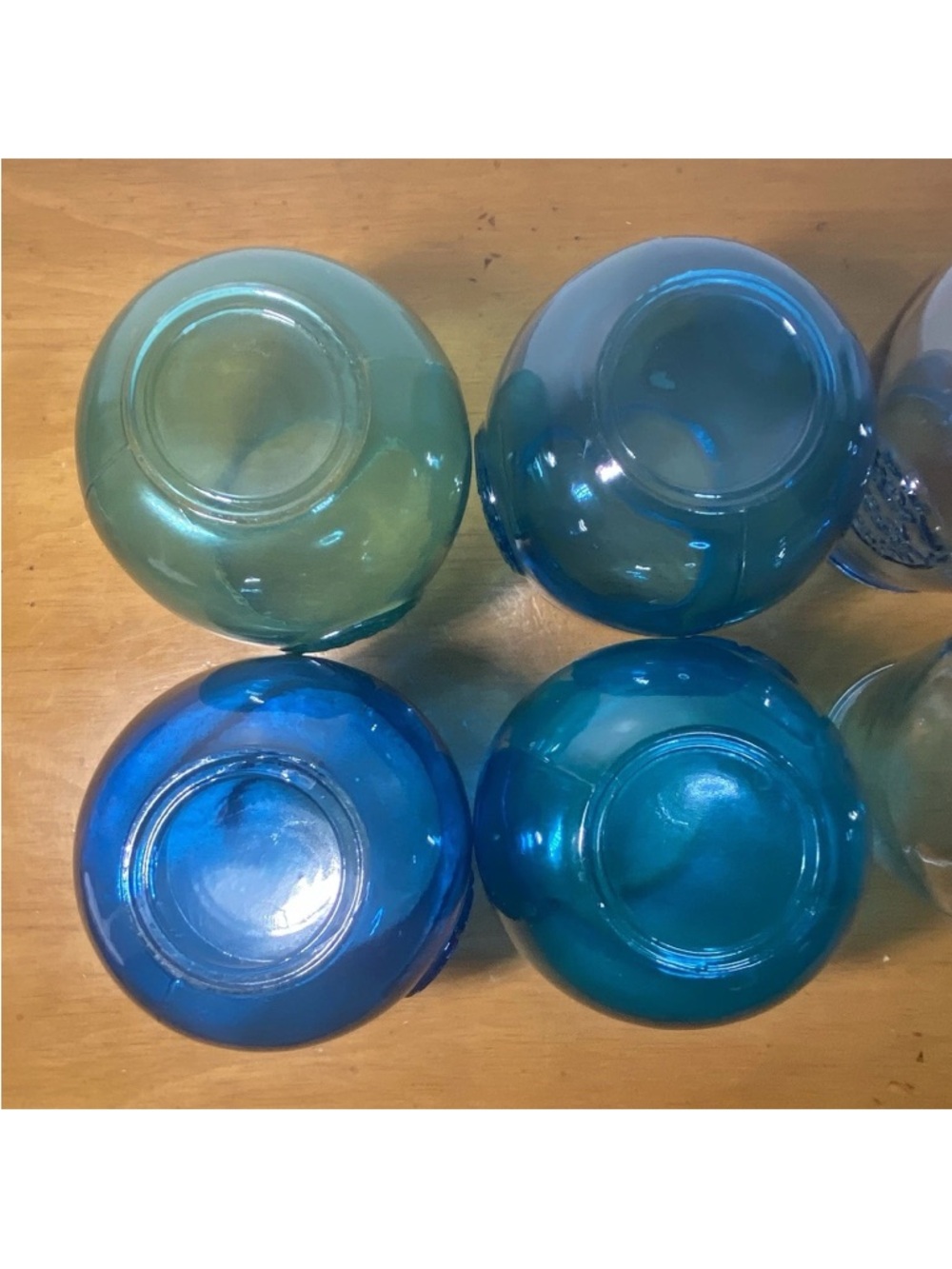 San Miguel Wine Glasses Authentic 100% Recycled Tumblers Blue 14 Oz, Set Of 6 - Picture 5 of 9